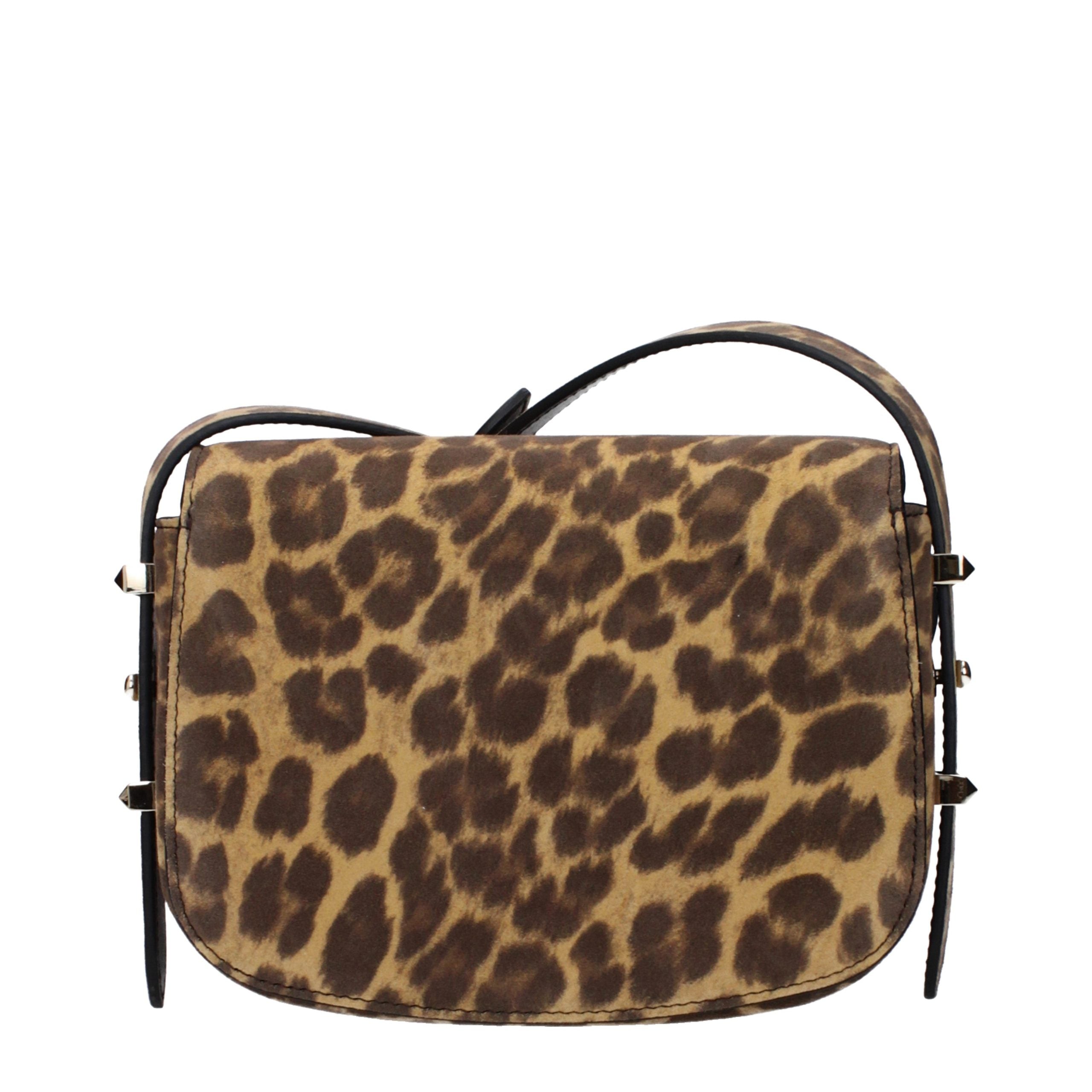 Jimmy Choo Brown Leather Crossbody Women's Bag