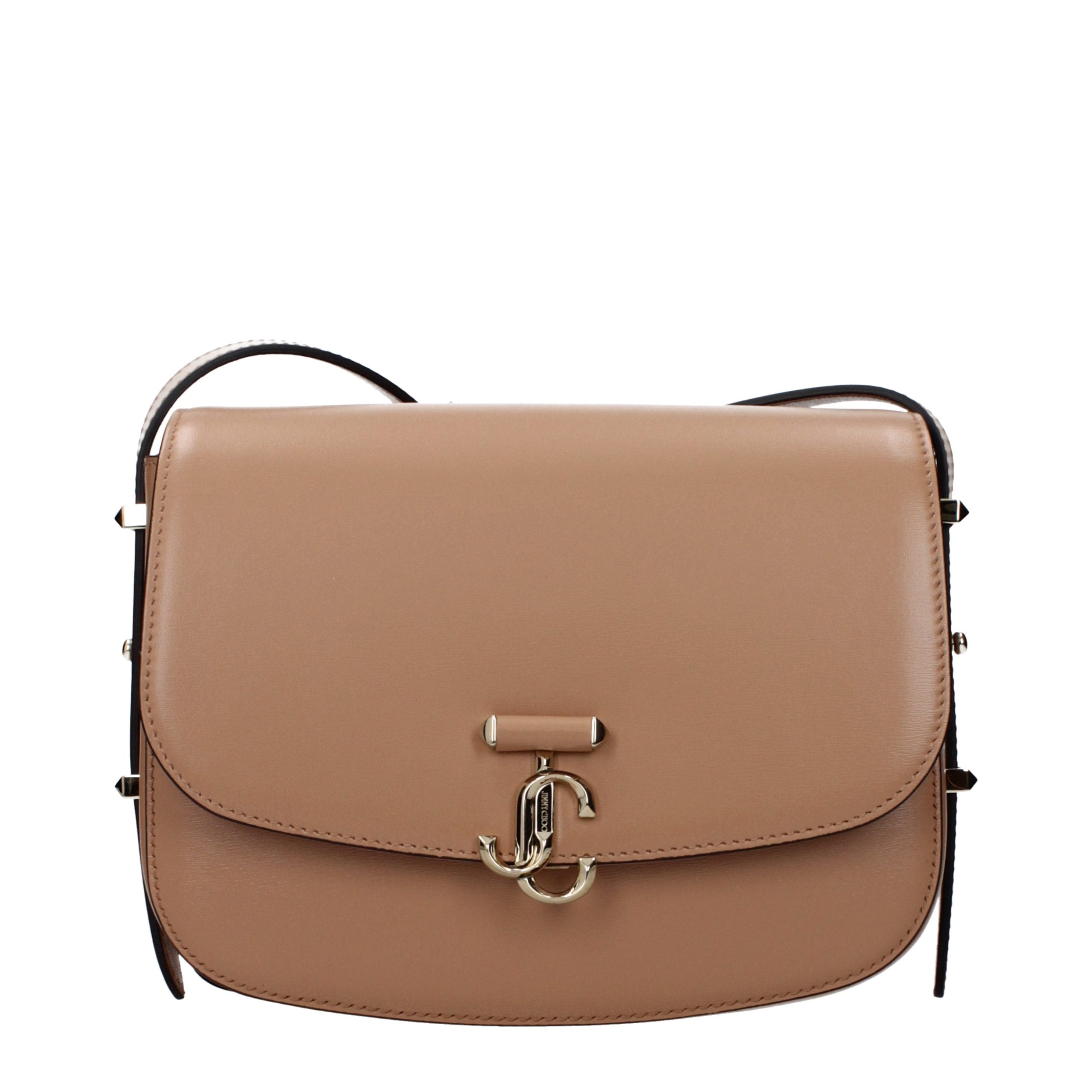 Jimmy Choo Brown Leather Crossbody Women's Bag