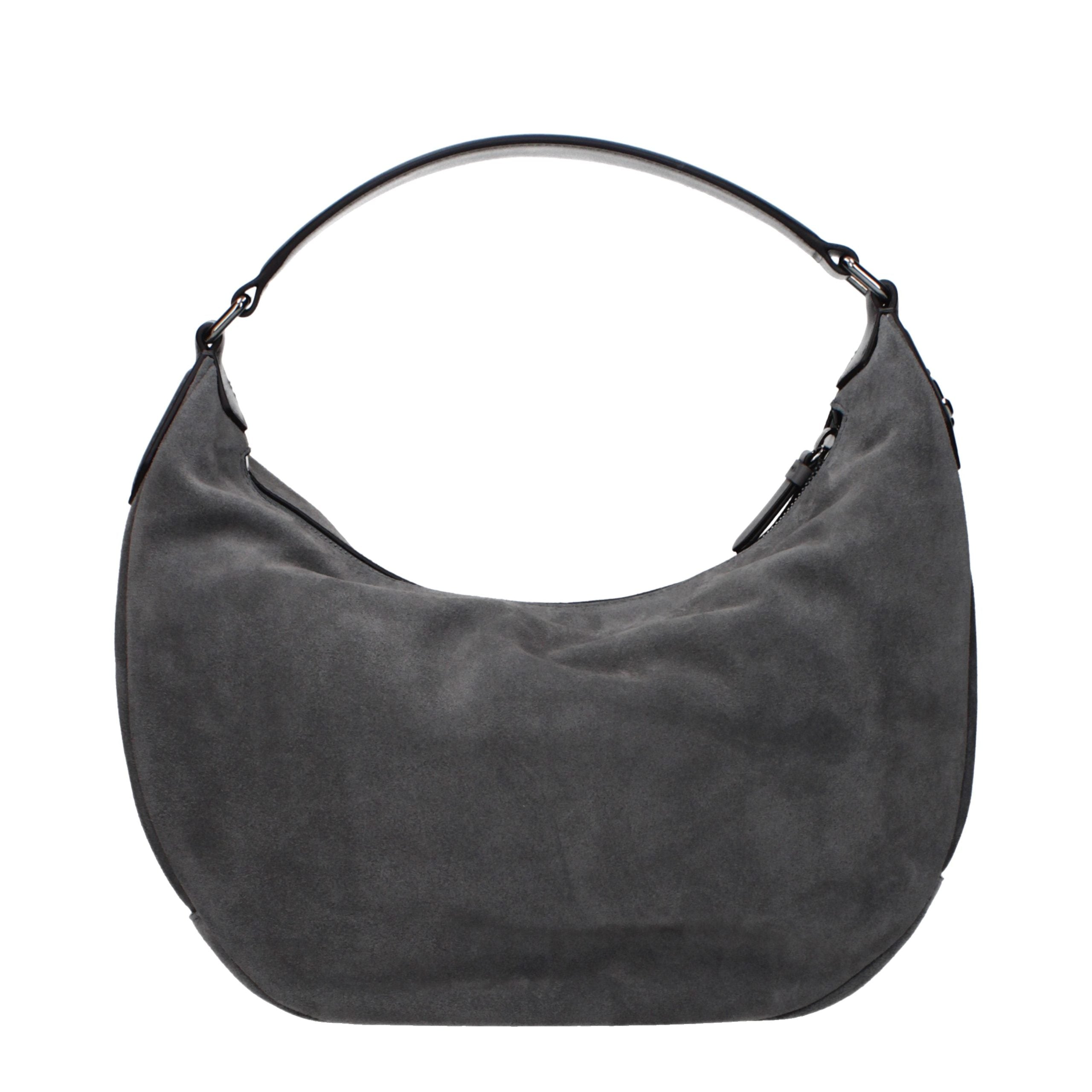 Jimmy Choo Gray Leather Shoulder Women's Bag