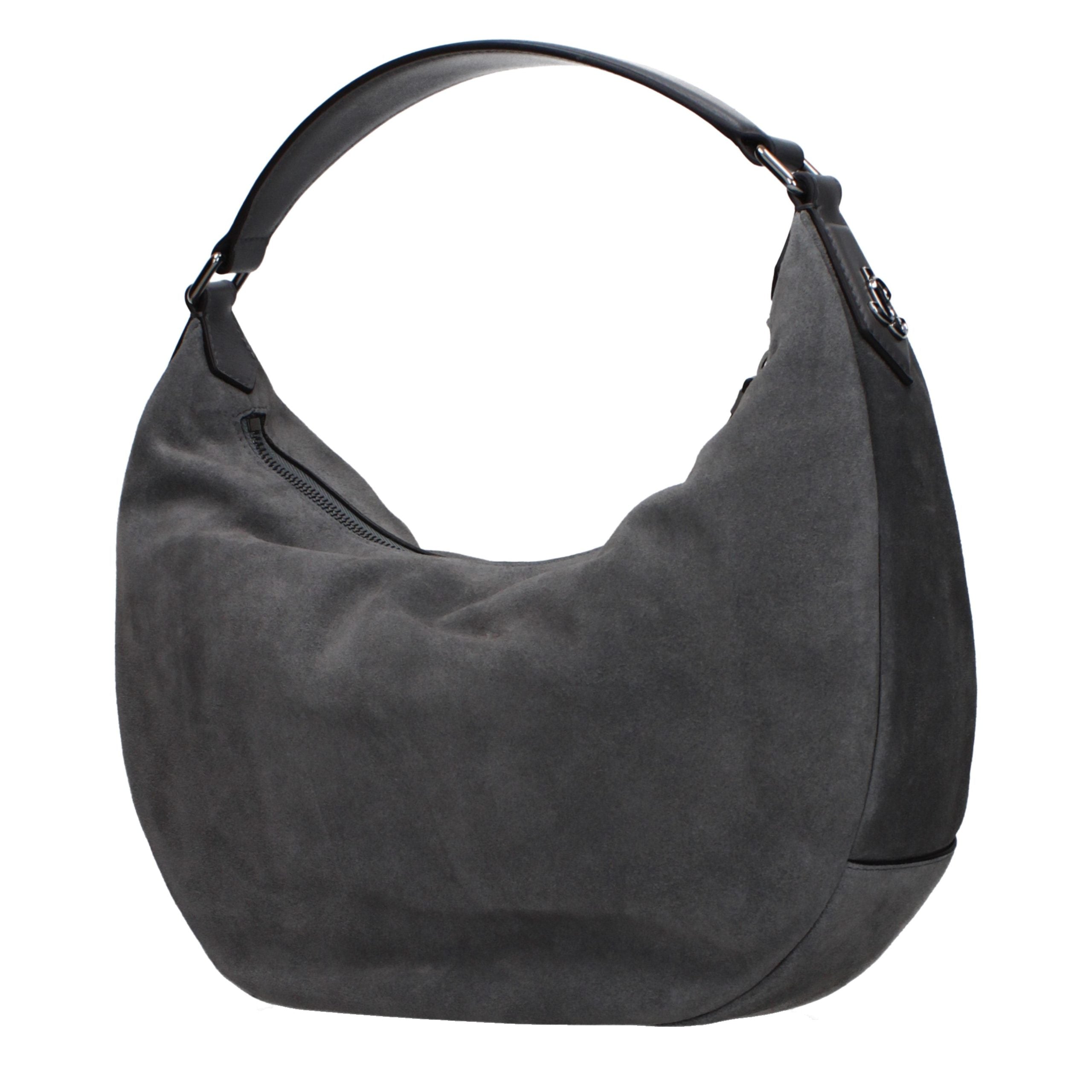 Jimmy Choo Gray Leather Shoulder Women's Bag
