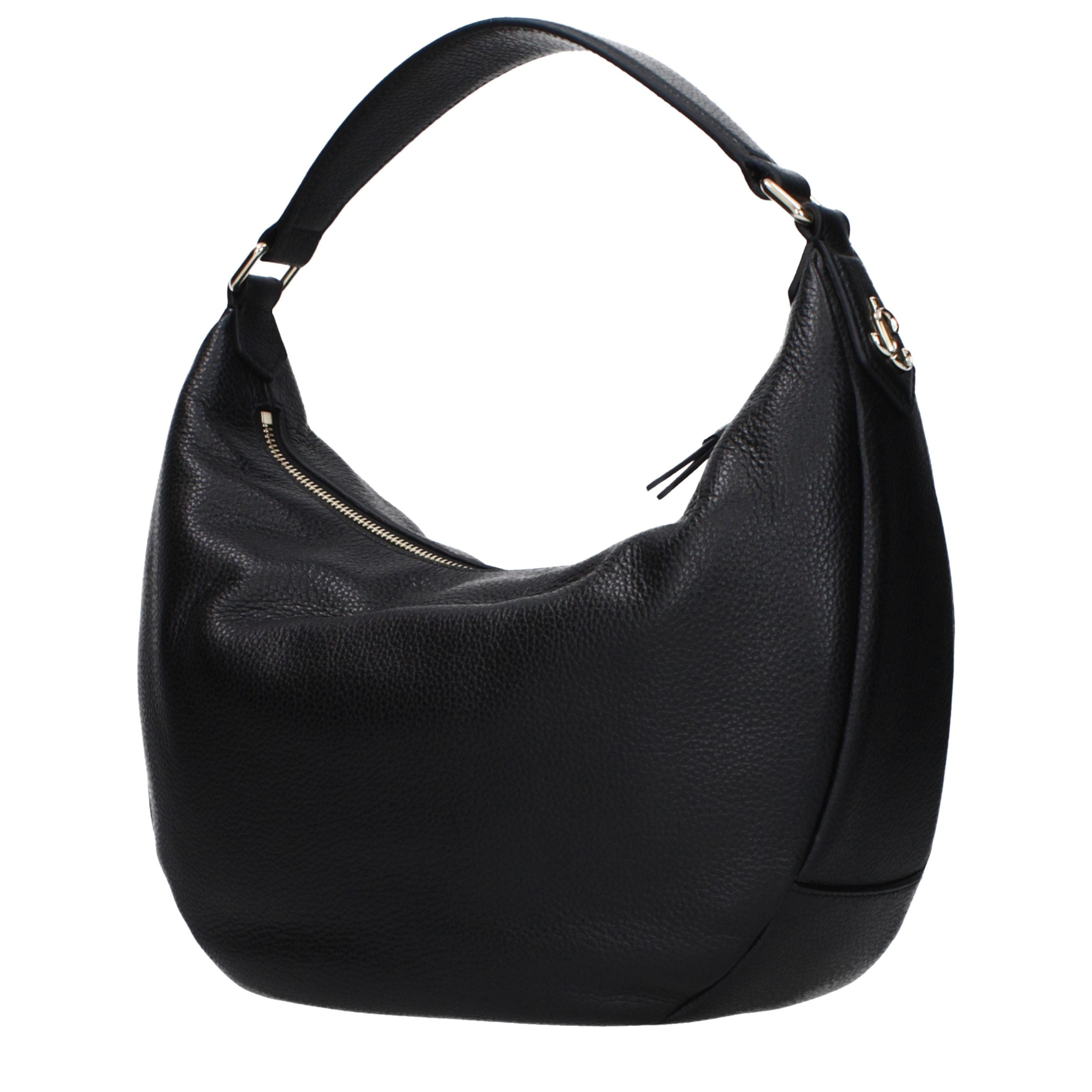 Jimmy Choo Black Leather Shoulder Women's Bag