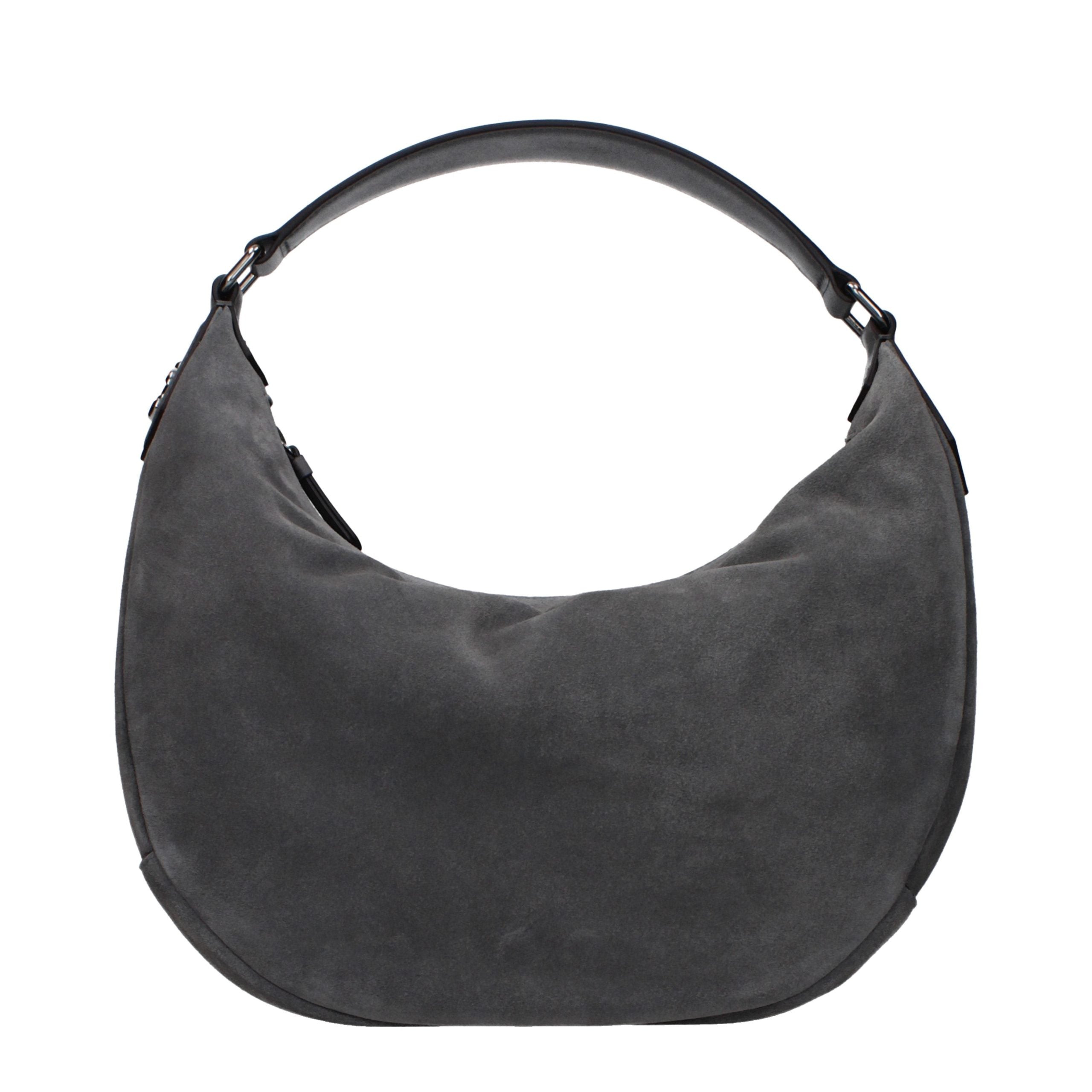 Jimmy Choo Gray Leather Shoulder Women's Bag