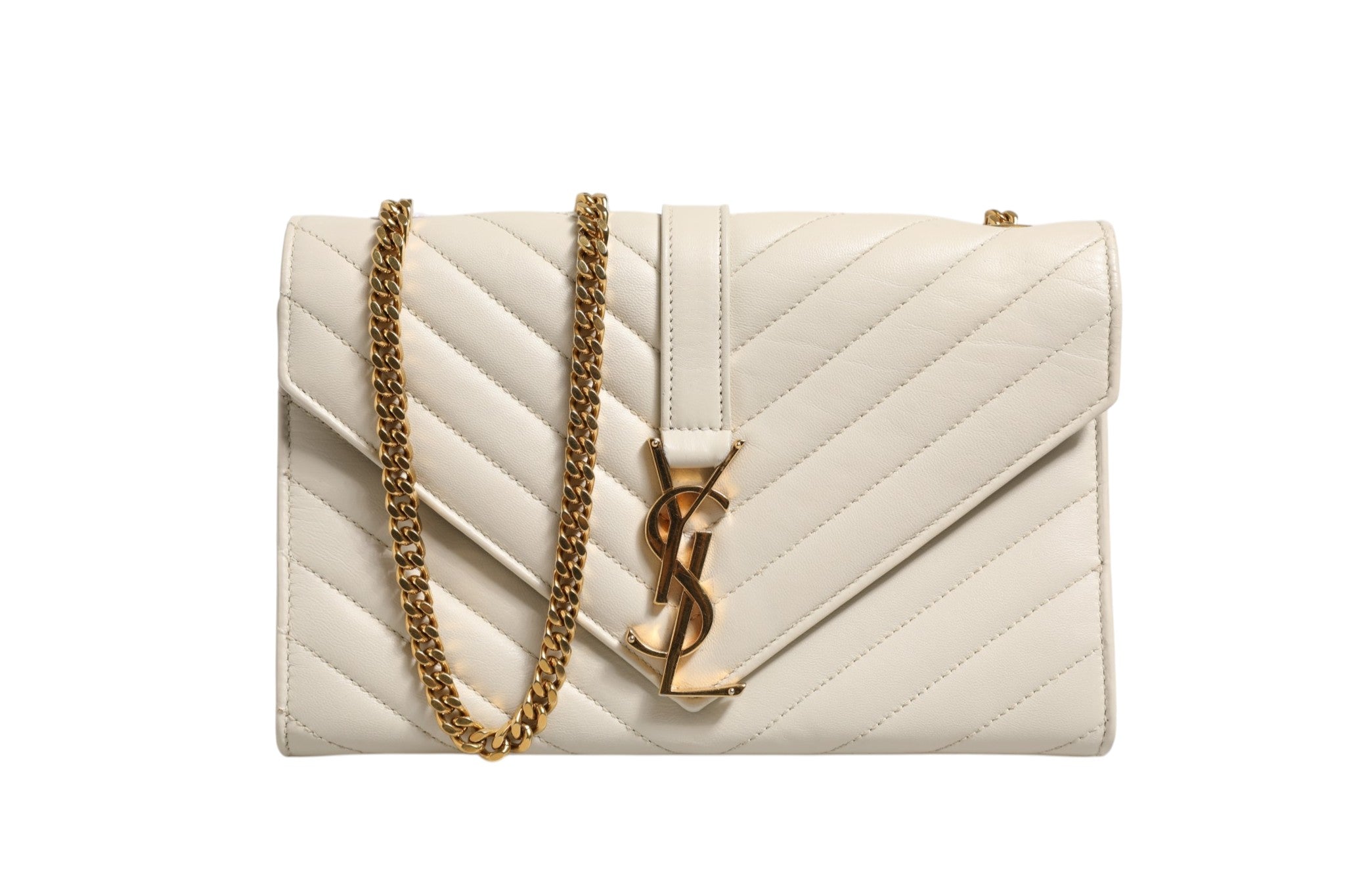 Saint Laurent Envelope Triquilt Medium YSL Shoulder Women's Bag (Pre-Owned)