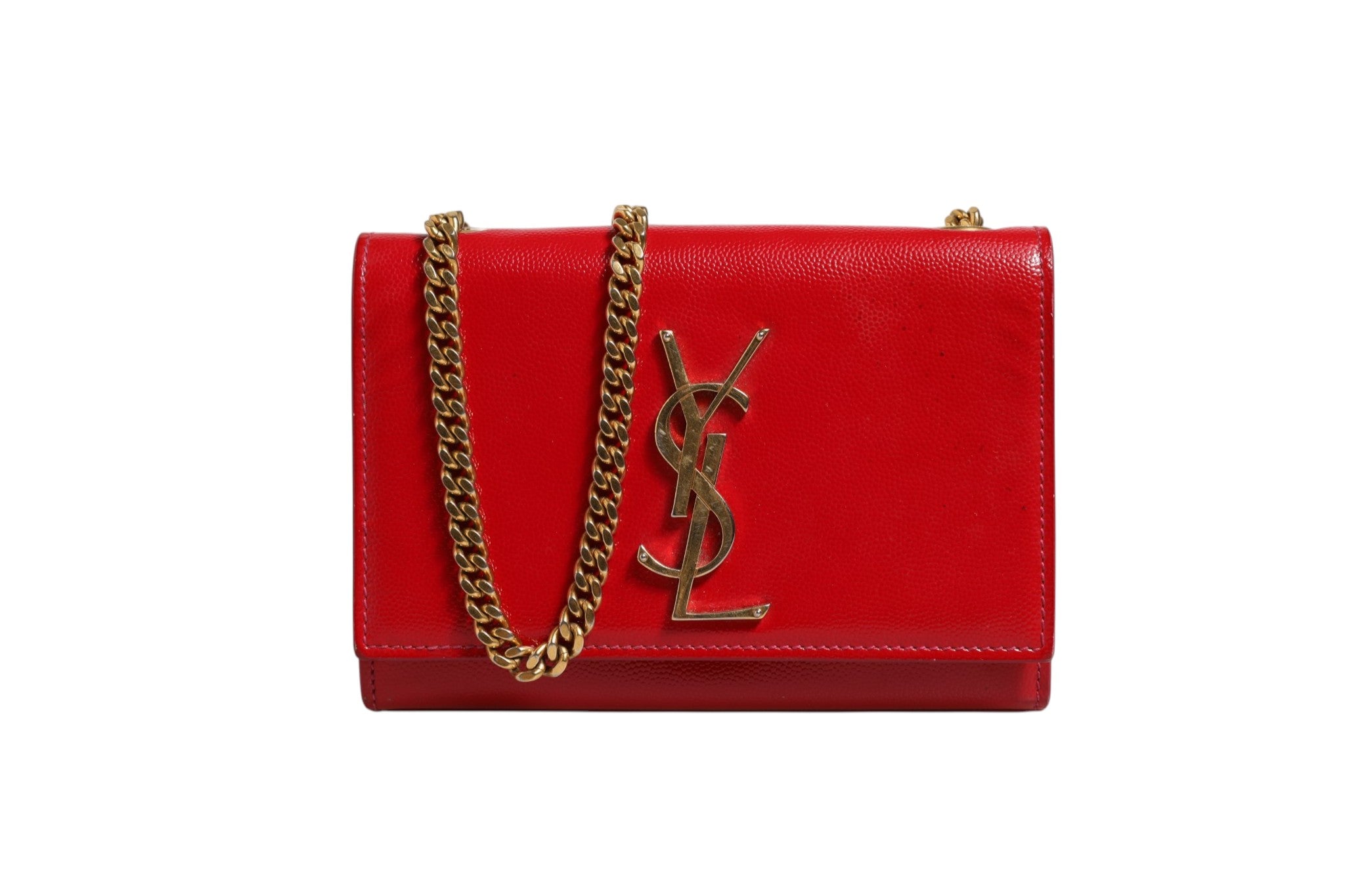 Saint Laurent Kate Red Leather Crossbody Women's Bag (Pre-Owned)