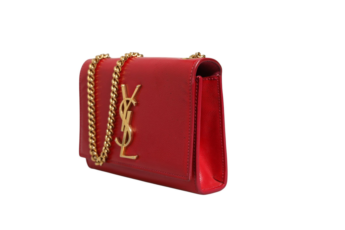 Saint Laurent Kate Red Leather Crossbody Women's Bag (Pre-Owned)