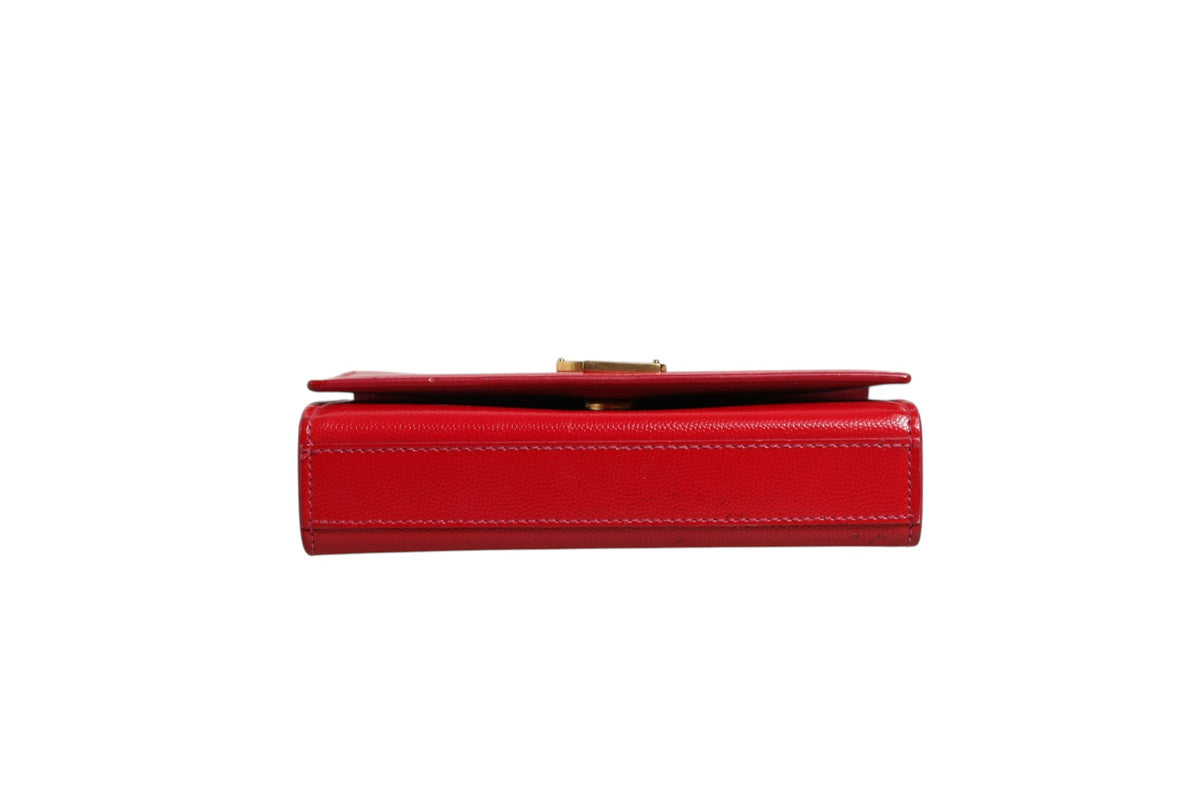 Saint Laurent Kate Red Leather Crossbody Women's Bag (Pre-Owned)