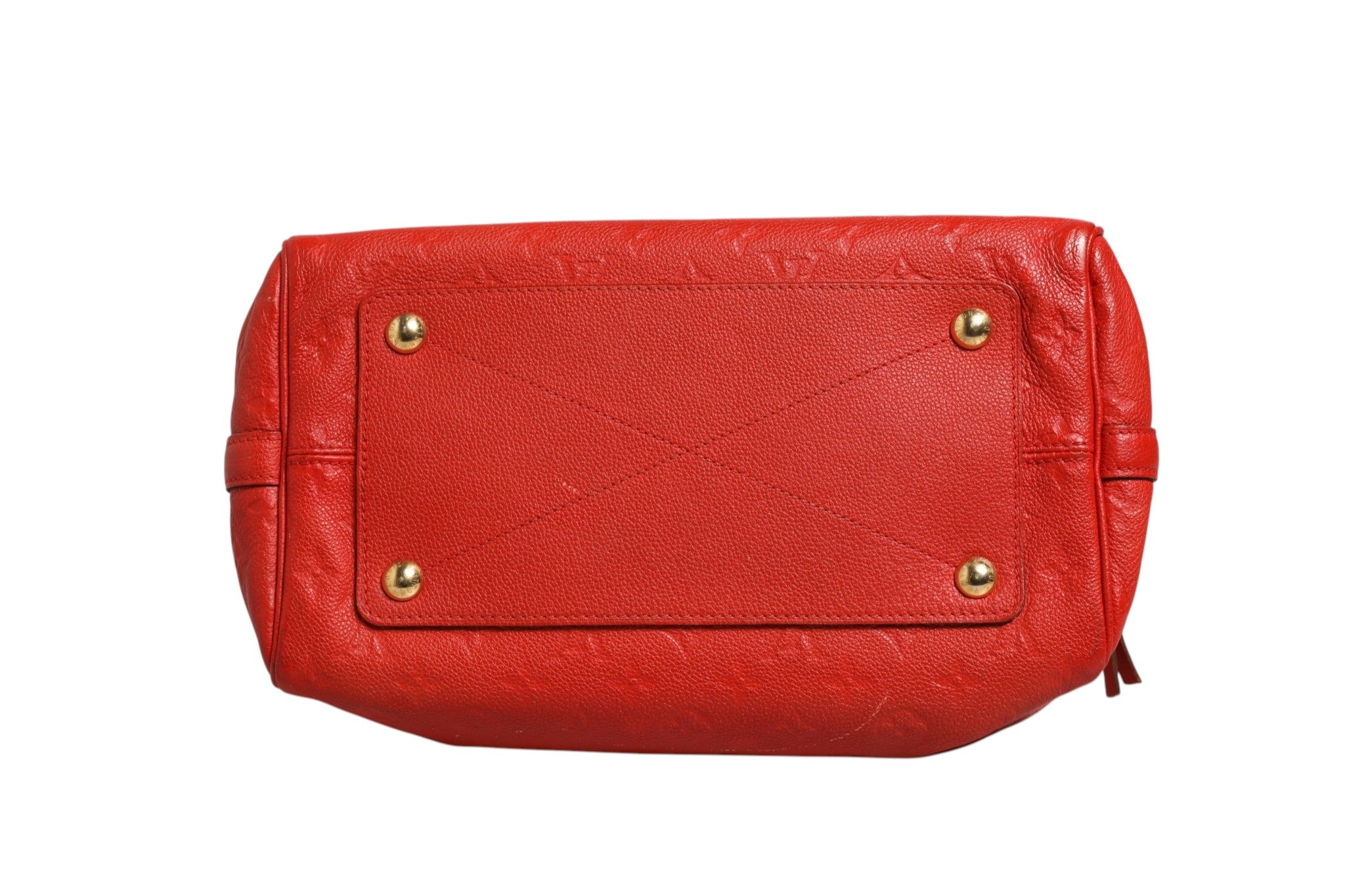 Louis Vuitton Red Monogram Empreinte Speedy Bandouliere Women's 30 (Pre-Owned)