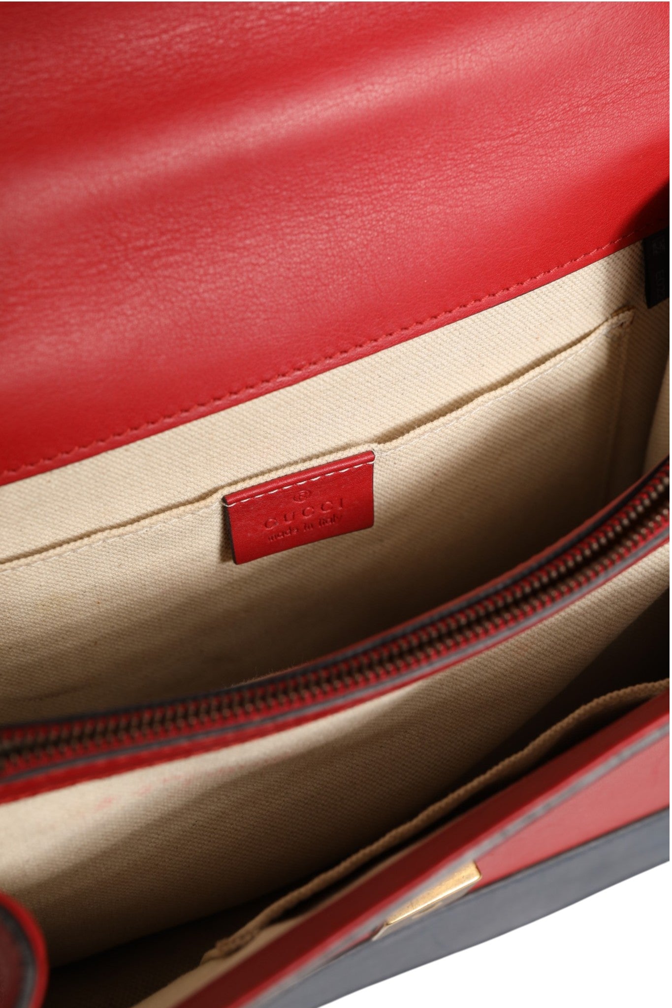 Gucci Dionysus Bamboo Medium Top Handle Bag White Blue Women's Red (Pre-Owned)