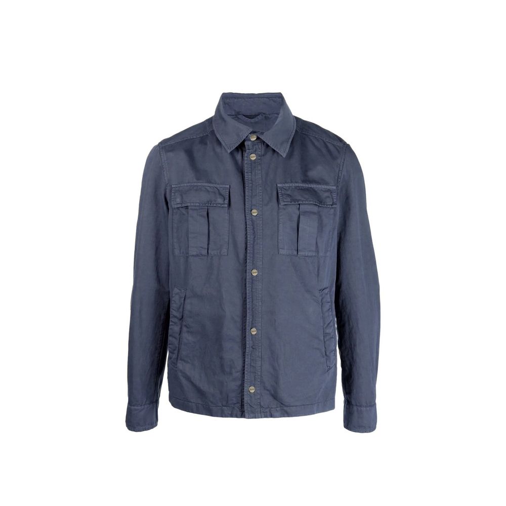 Herno Blue Cotton Men's Jacket