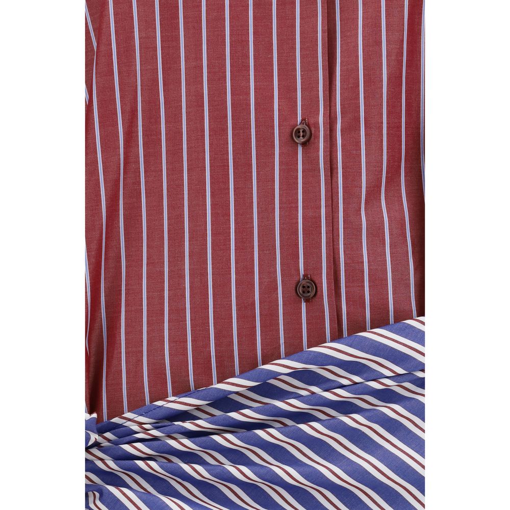 The Andamane Bordeaux Cotton Casual Women's Dress