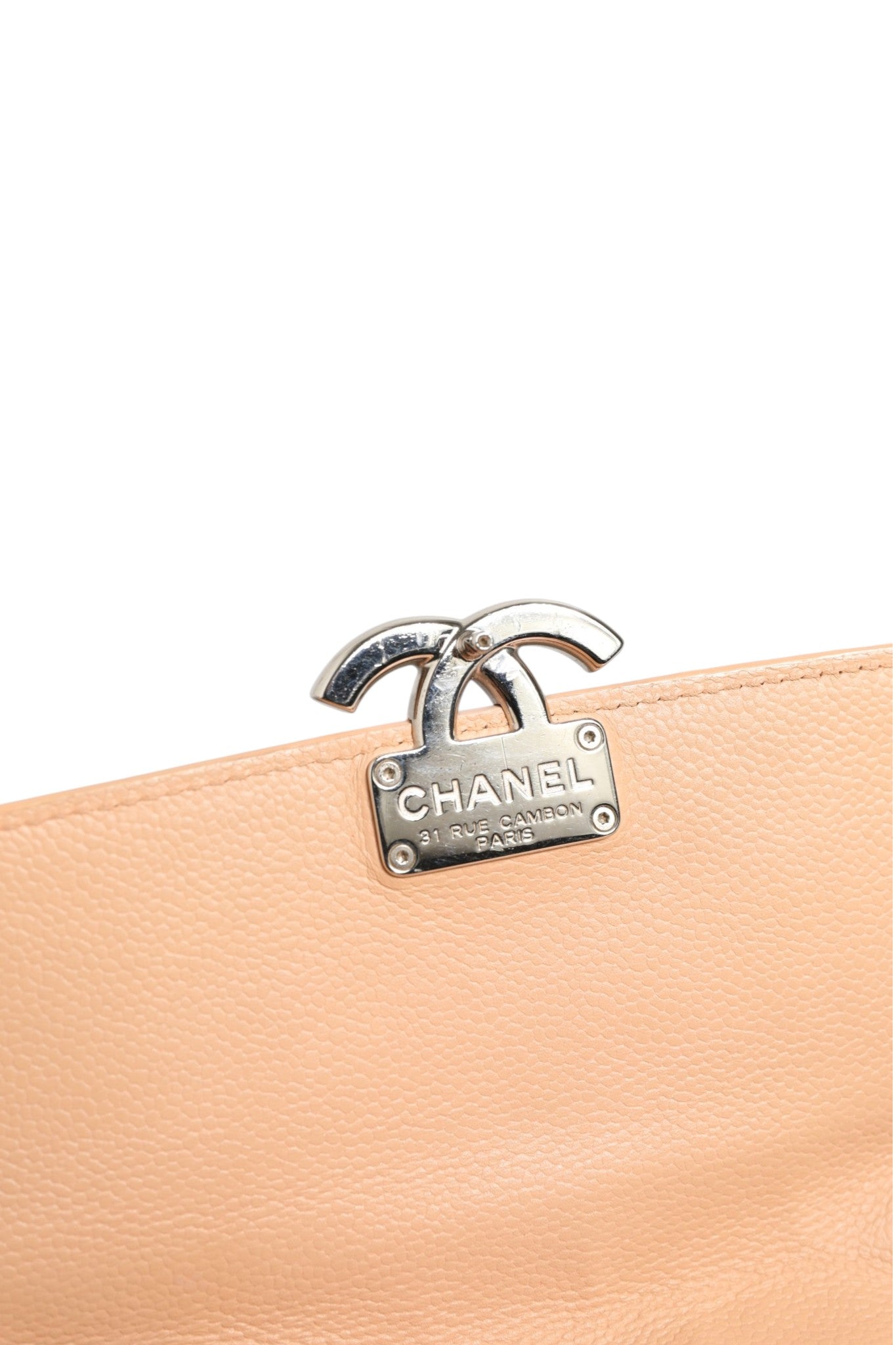 Chanel Goatskin Quilted Small CC Box Flap Women's Bag (Pre-Owned)