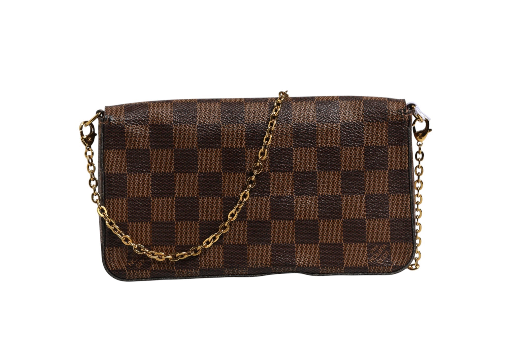 Louis Vuitton Damier Ebene Pochette Felice Chain Women's Wallet (Pre-Owned)