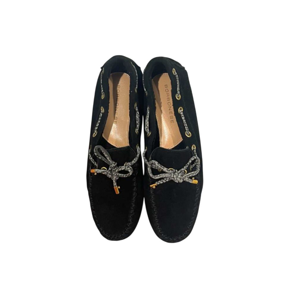 Borbonese Black Rubber Women Women's Loafer