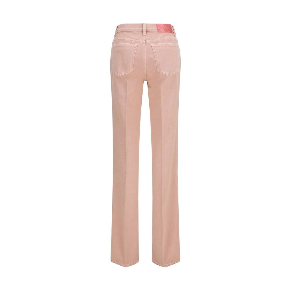 Chloé Multicolor Cotton Straight-Leg Women's Jeans
