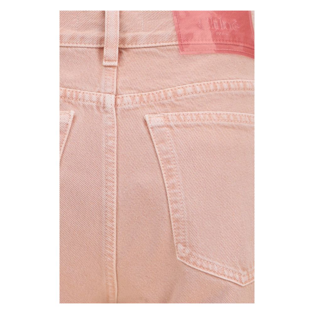 Chloé Multicolor Cotton Straight-Leg Women's Jeans
