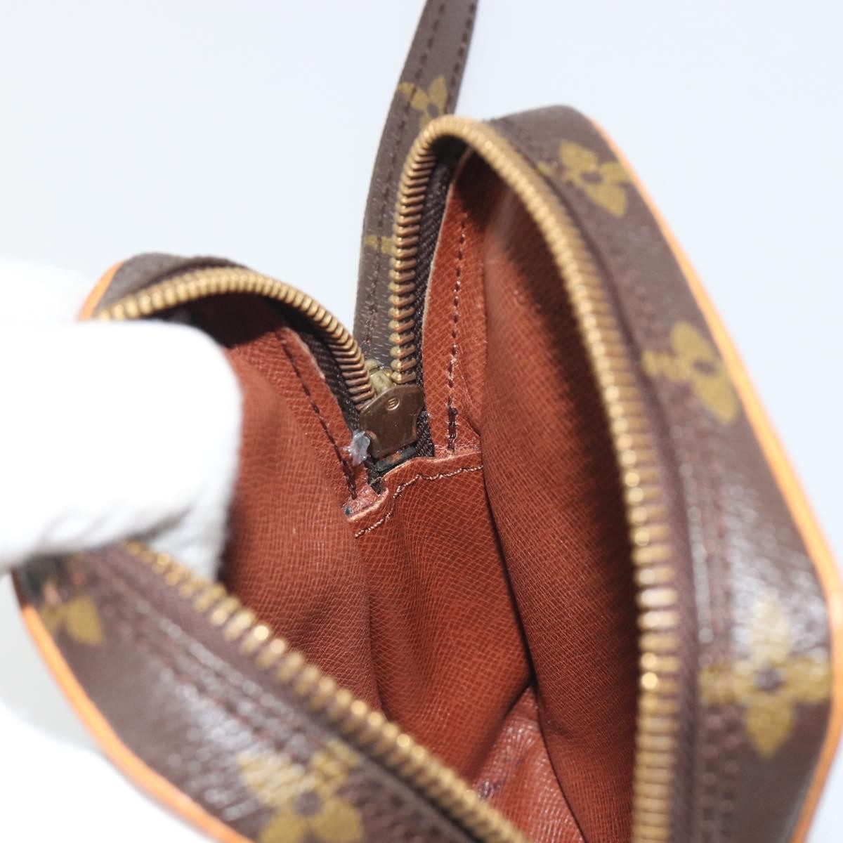 Louis Vuitton Danube Limited Edition Comic Trunk Printed Monogram Eclipse Canvas Brown Canvas Shoulder Bag Bag (Pre-Owned)