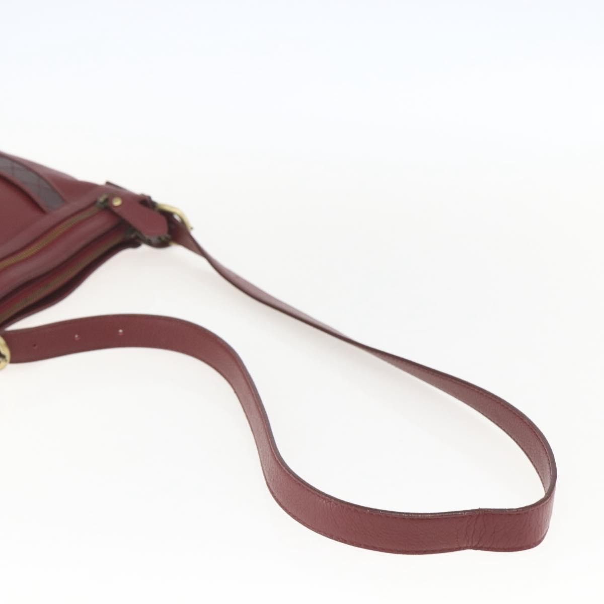 Burberry Vintage Leather Red Leather Shoulder Bag Bag (Pre-Owned)