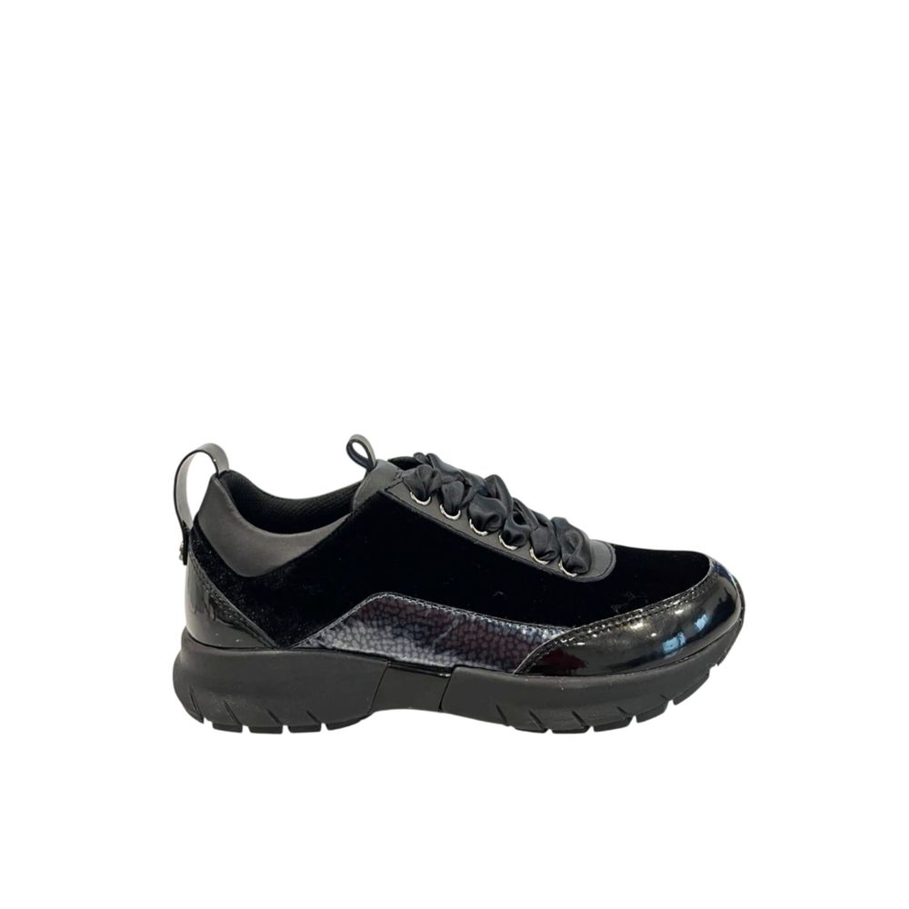 Borbonese Black Fabric Women Women's Sneaker