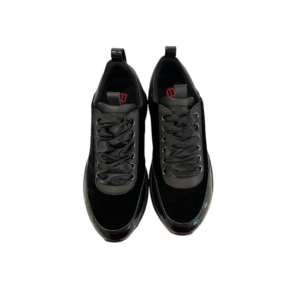 Borbonese Black Fabric Women Women's Sneaker