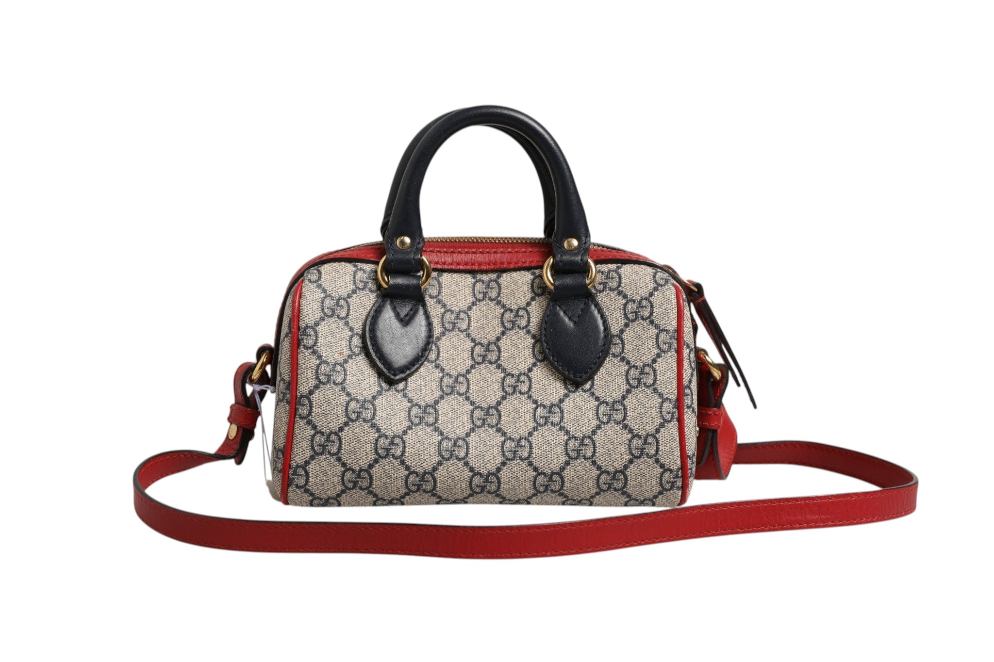 Gucci Gucci GG Supreme Mini Boston Women's Bag (Pre-Owned)