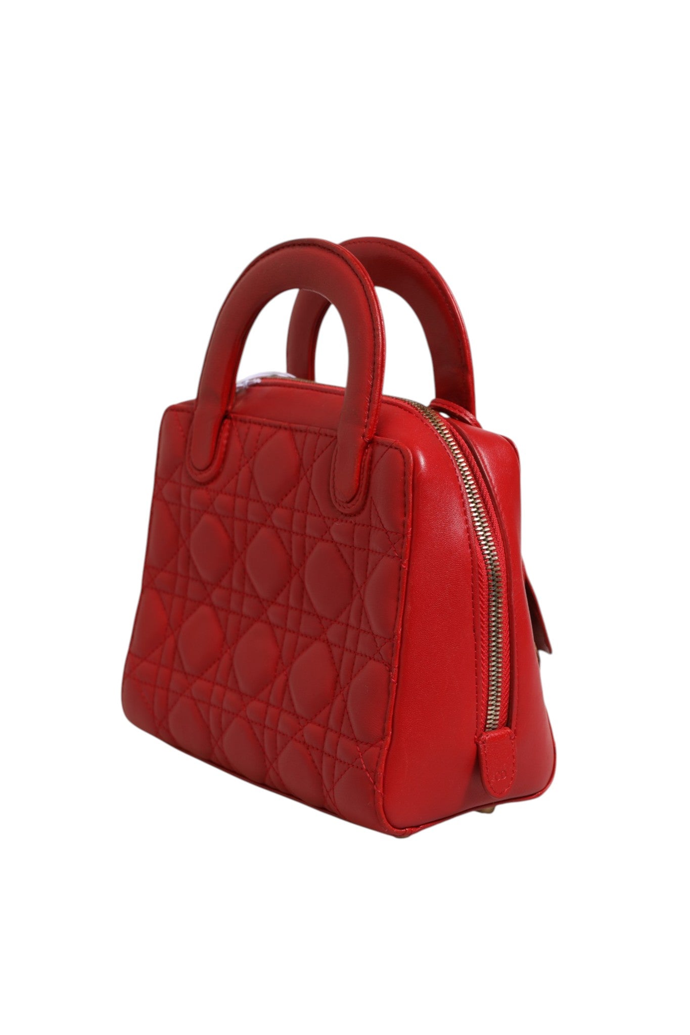 Christian Dior Small Dior Toujours Bag Black Macrocannage Women's Calfskin (Pre-Owned)
