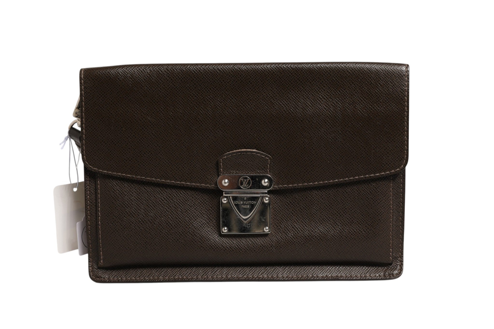 Louis Vuitton Belaia Clutch Taiga Women's Leather (Pre-Owned)