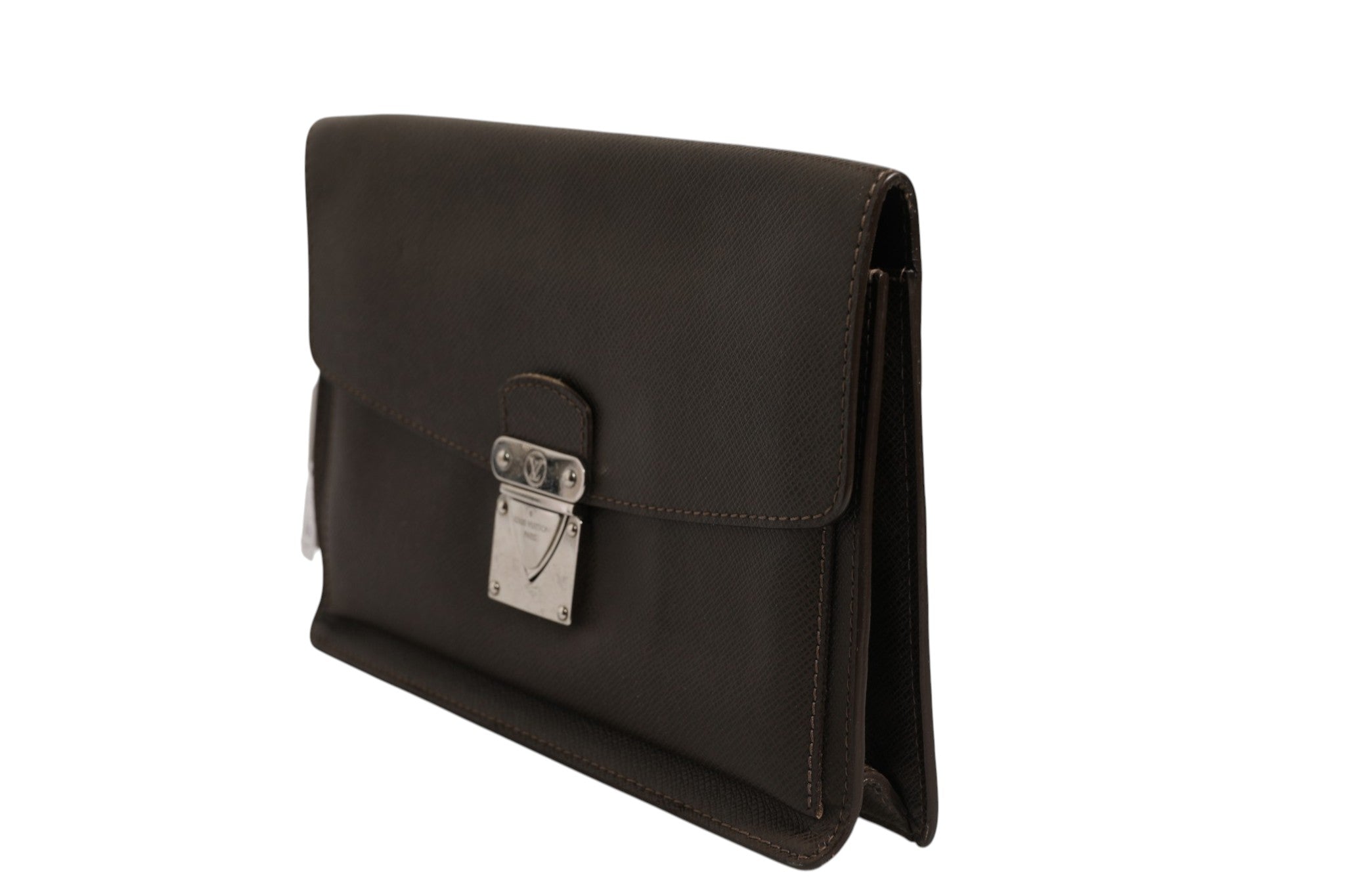 Louis Vuitton Belaia Clutch Taiga Women's Leather (Pre-Owned)