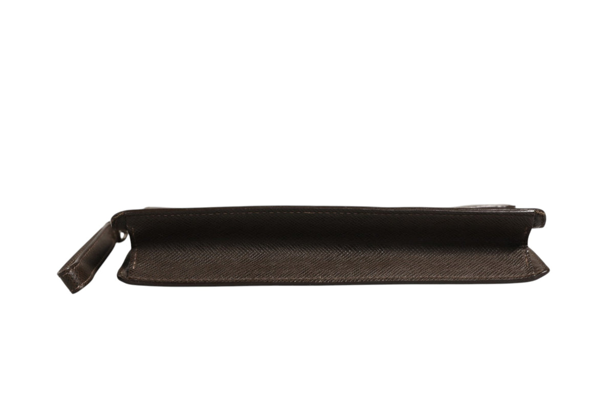 Louis Vuitton Belaia Clutch Taiga Women's Leather (Pre-Owned)