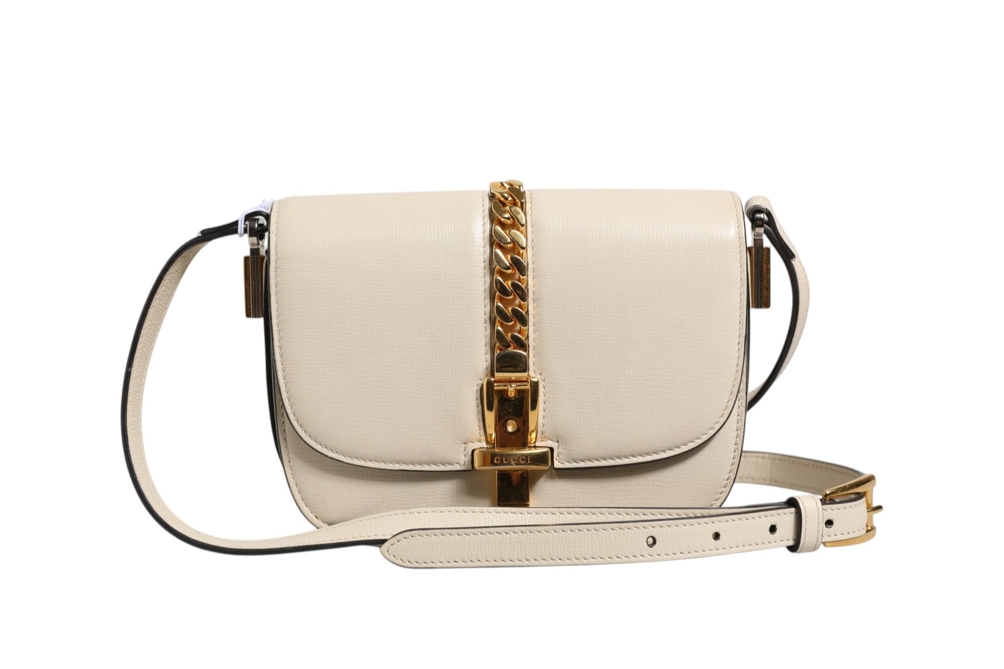 Gucci Sylvie 1969 Mini Leather Shoulder Women's Bag (Pre-Owned)