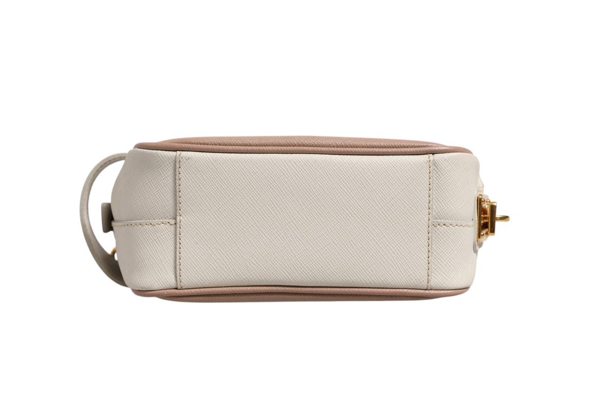 Prada Clay Gray Small Leather Shoulder Women's Bag (Pre-Owned)