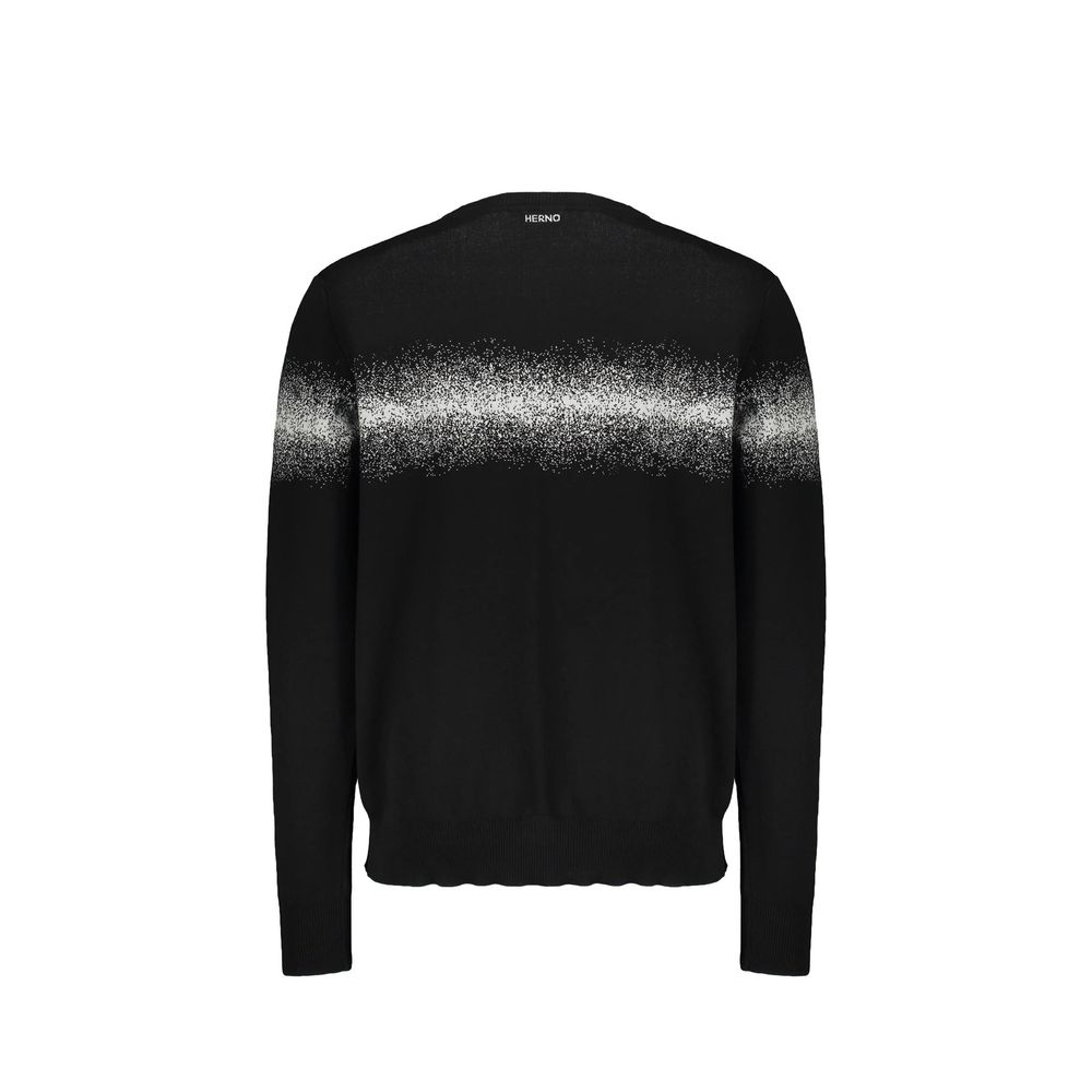 Herno Black Cotton Men's Sweatshirt