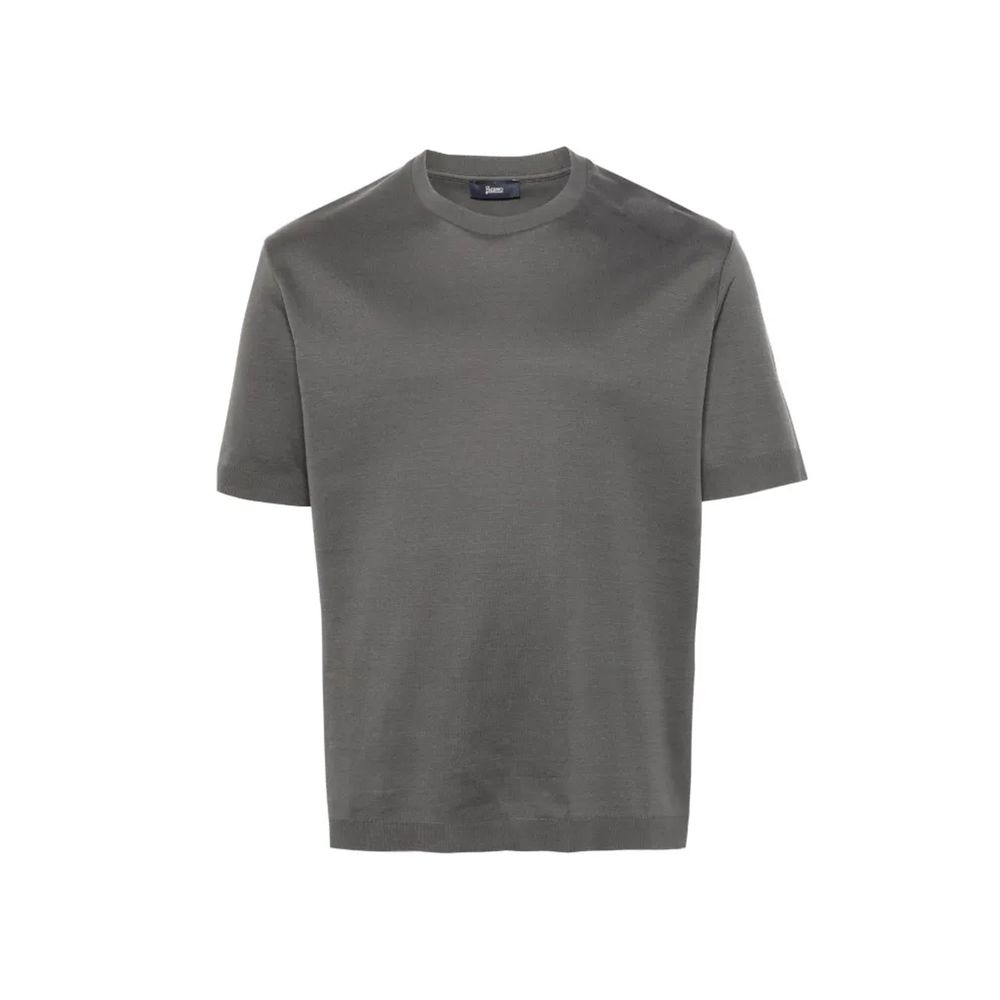 Herno Gray Cotton Men's T-Shirt