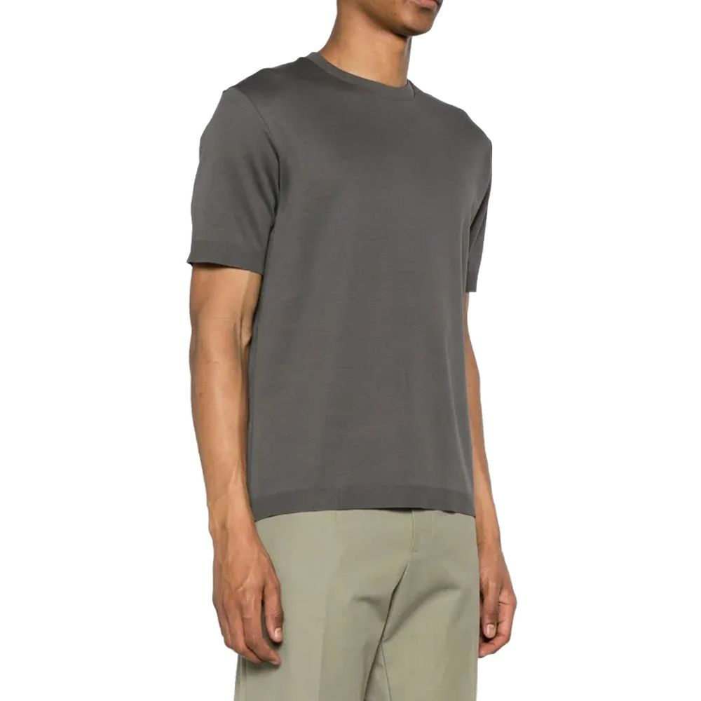 Herno Gray Cotton Men's T-Shirt