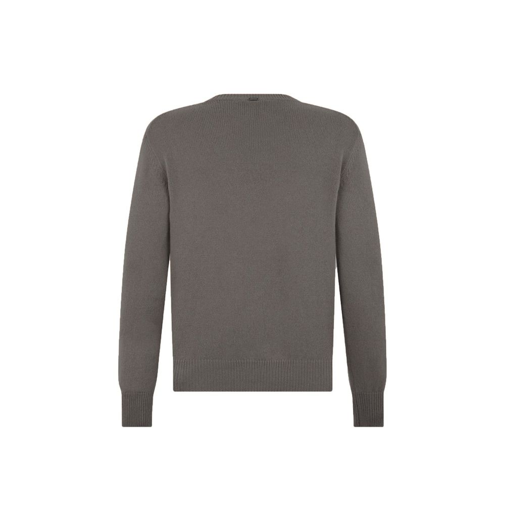 Herno Gray Cashmere Men's Sweater