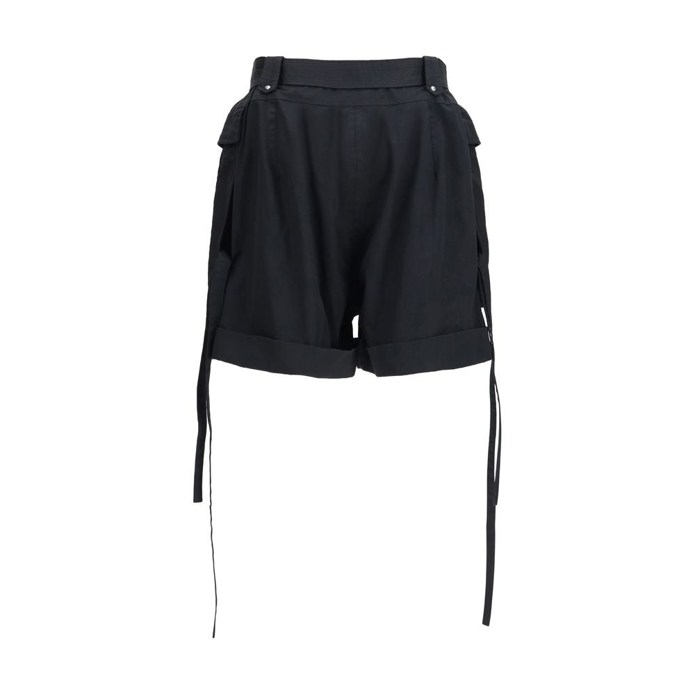 Alexander McQueen Black Cotton Bermuda Women's Shorts