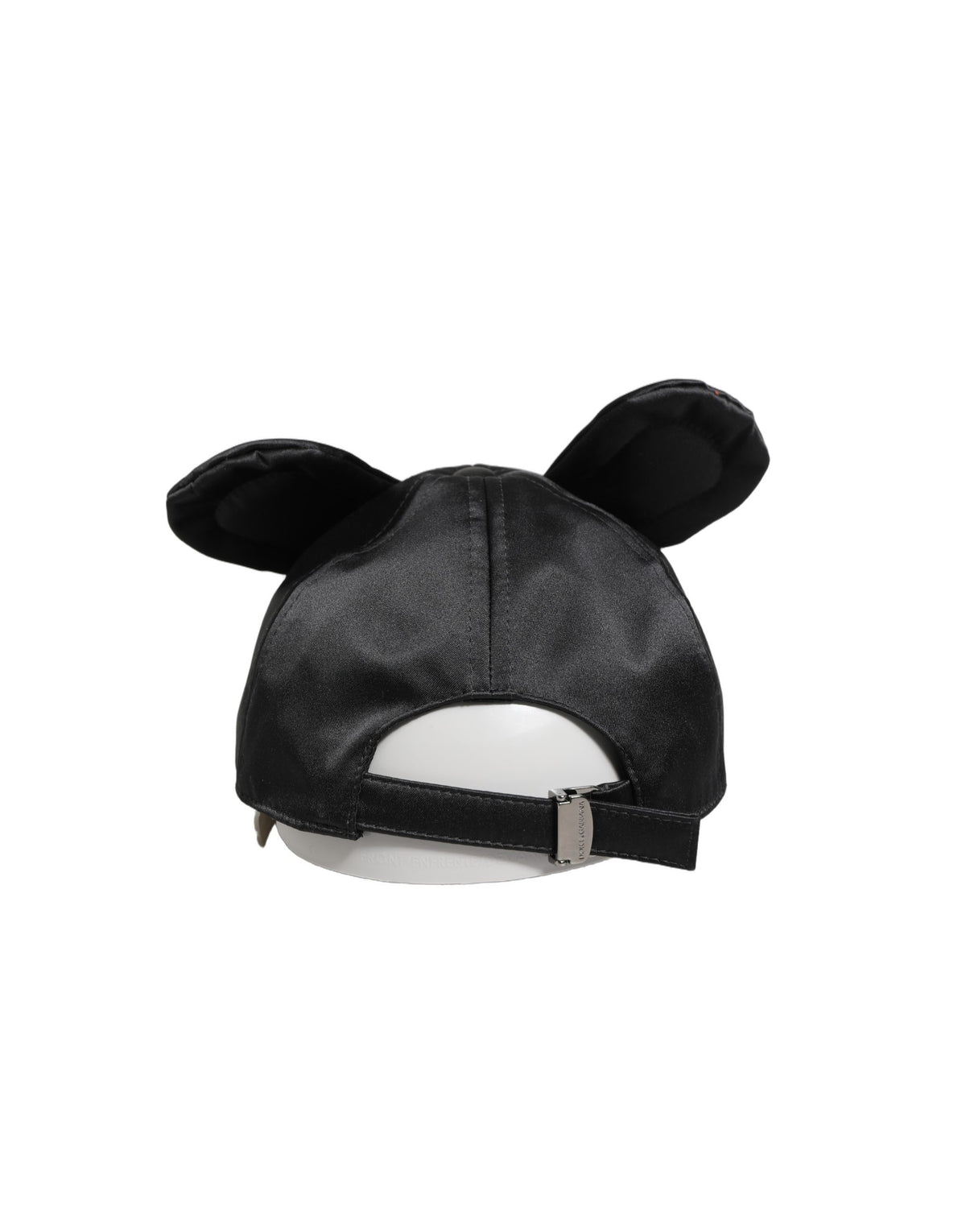Dolce & Gabbana Men Black Velvet Animal Ears Baseball Cap Men's Hat