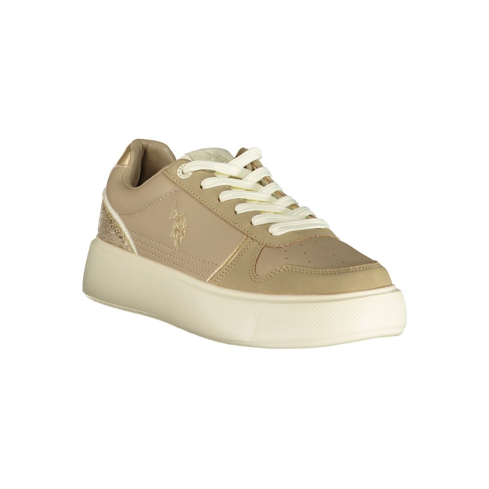 U.S. POLO ASSN. Beige Polyurethane Women's Women's Sneaker