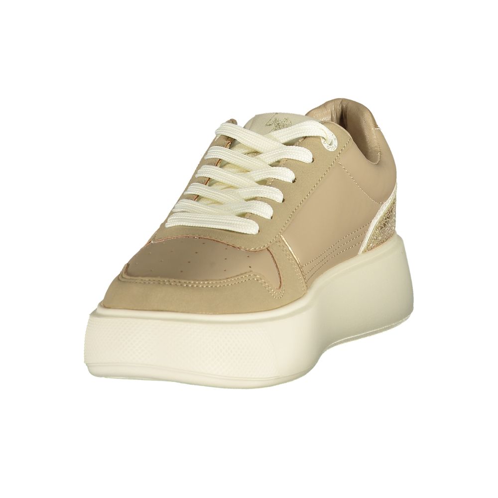 U.S. POLO ASSN. Beige Polyurethane Women's Women's Sneaker