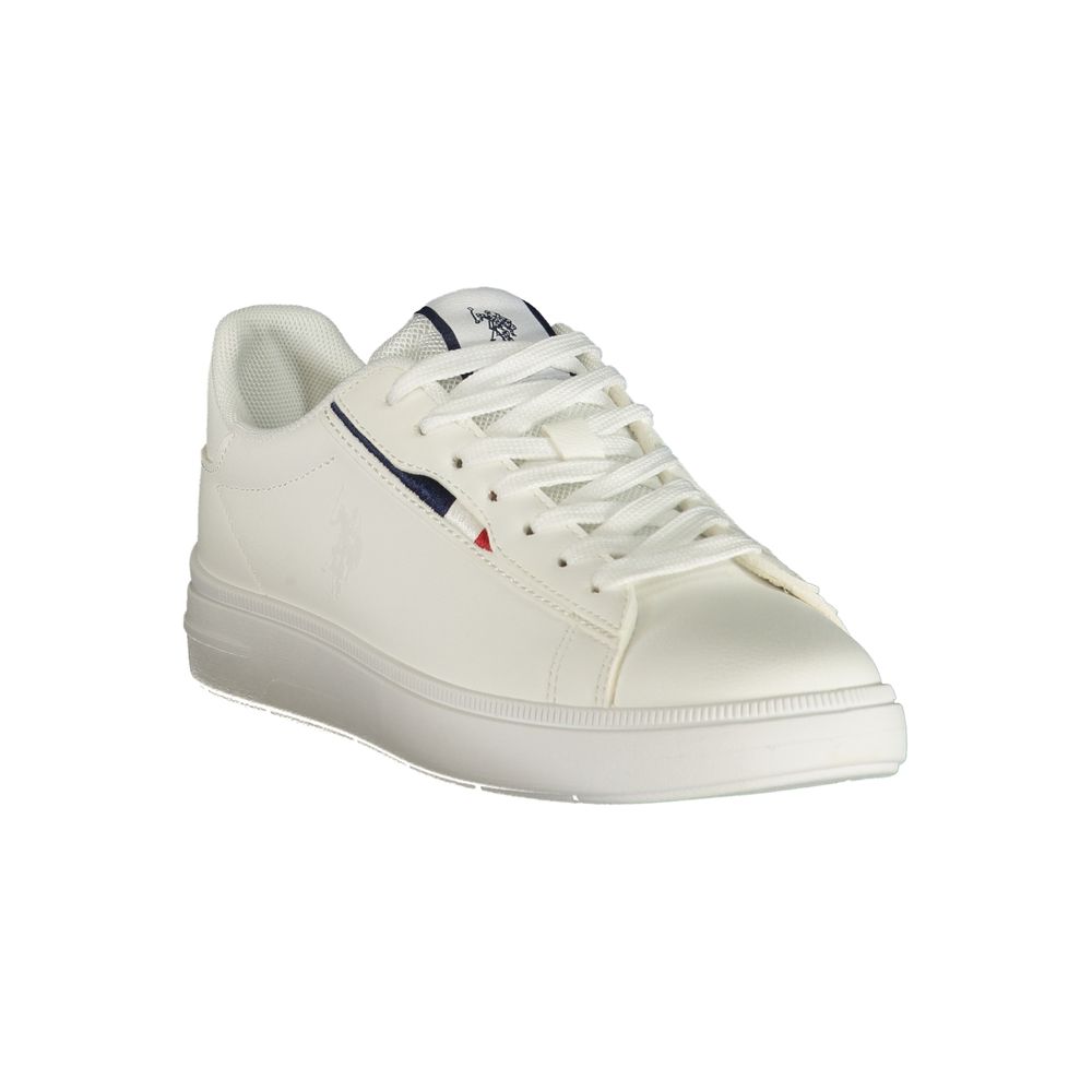U.S. POLO ASSN. White Polyester Women's Women's Sneaker