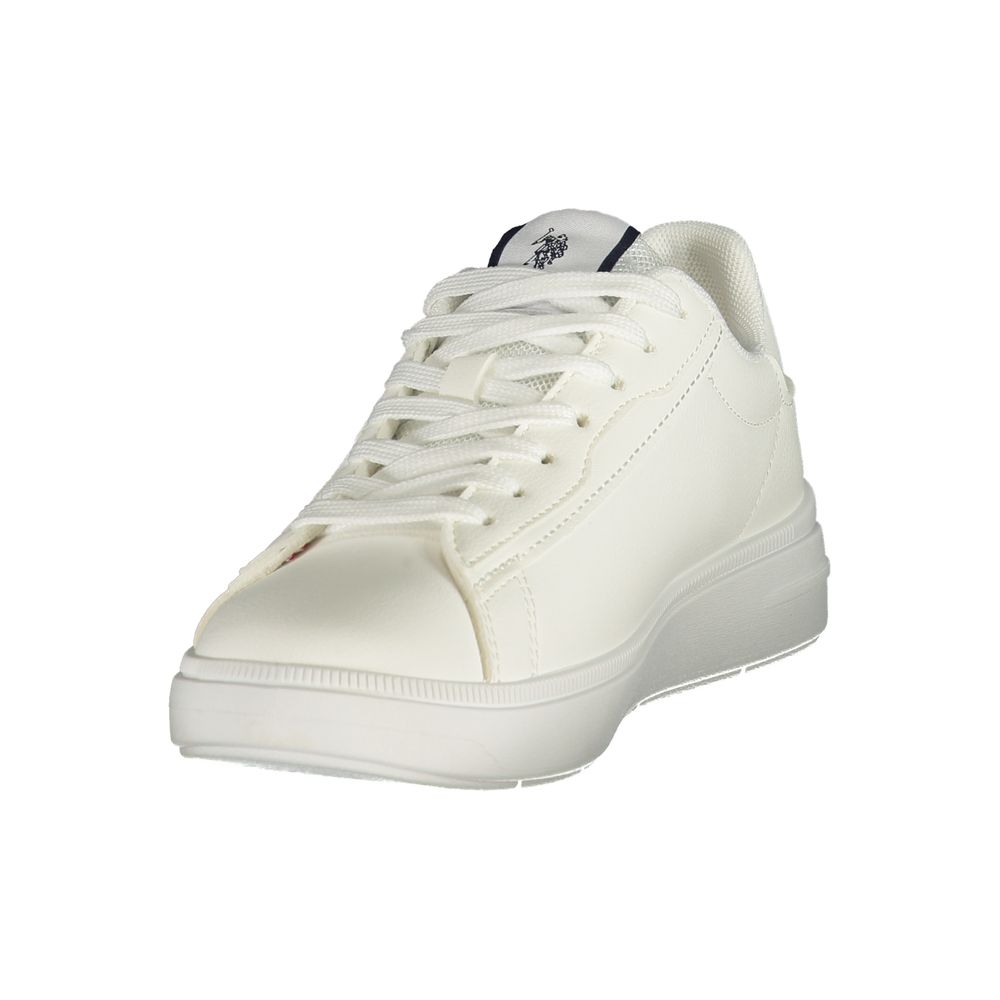 U.S. POLO ASSN. White Polyester Women's Women's Sneaker