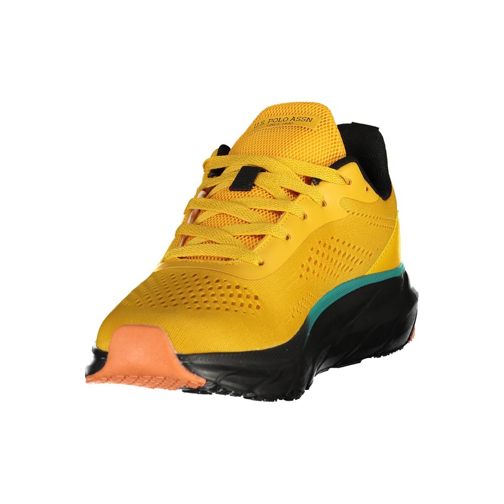U.S. POLO ASSN. Yellow Polyester Men's Men's Sneaker