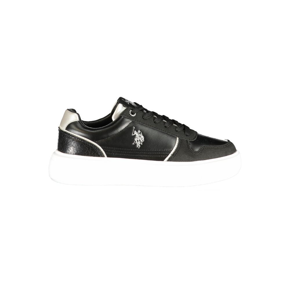 U.S. POLO ASSN. Black Polyurethane Women's Women's Sneaker