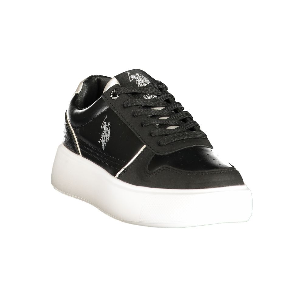 U.S. POLO ASSN. Black Polyurethane Women's Women's Sneaker