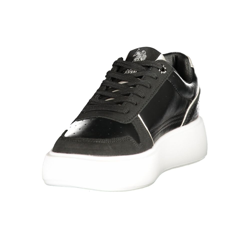 U.S. POLO ASSN. Black Polyurethane Women's Women's Sneaker