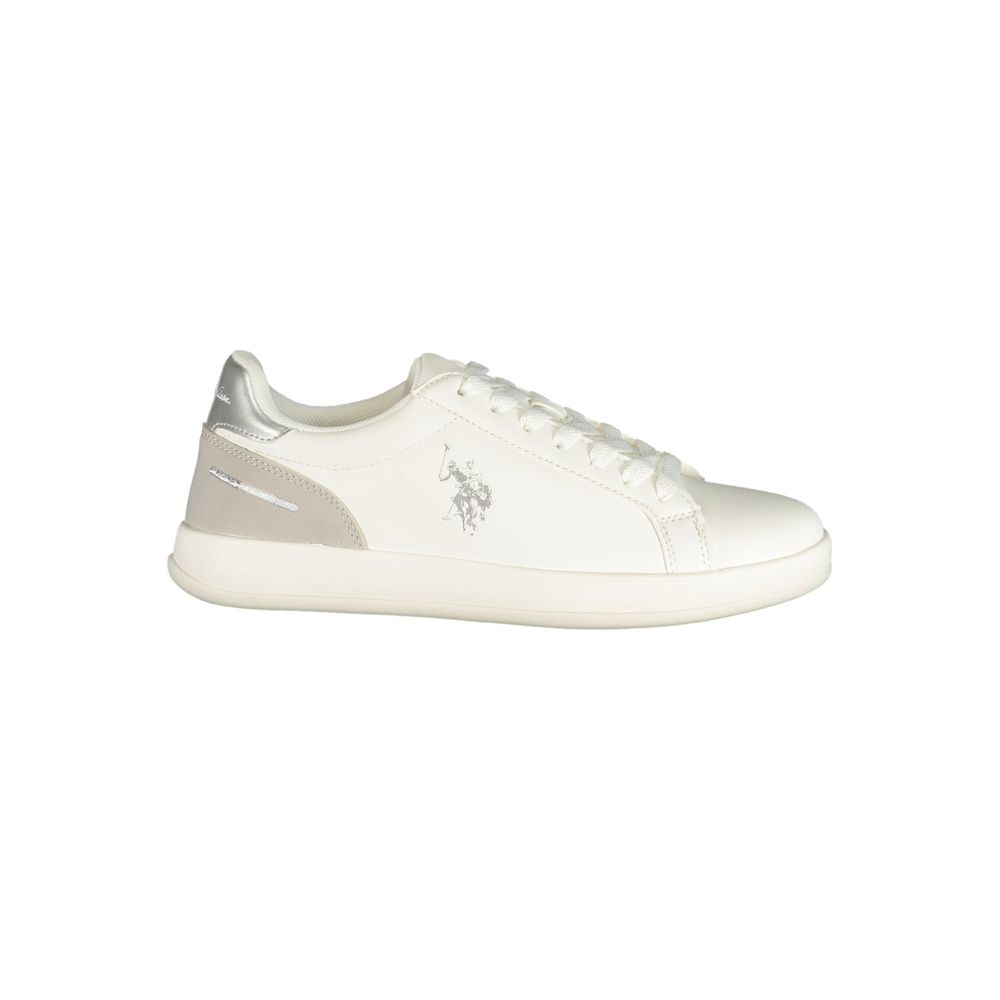 U.S. POLO ASSN. "White Polyurethane Women's Women's Sneaker"