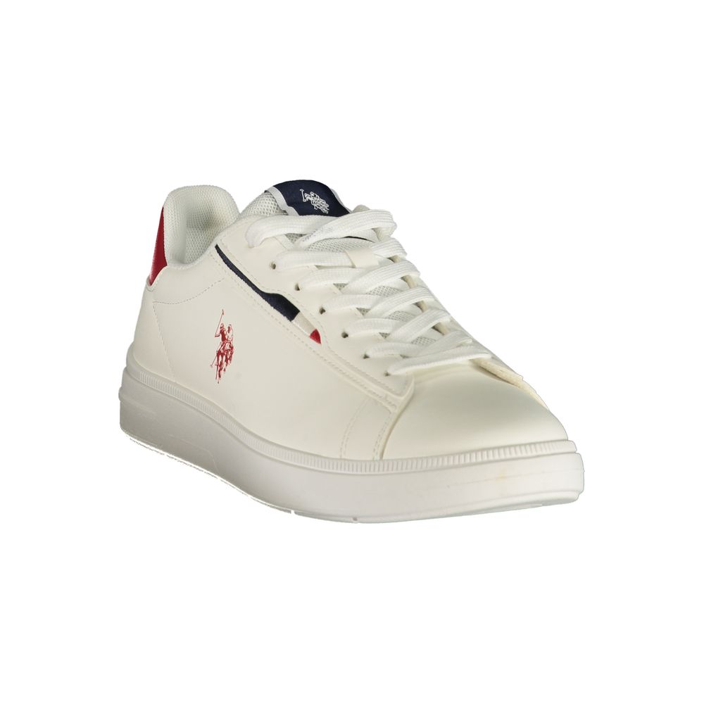 U.S. POLO ASSN. White Polyurethane Men's Men's Sneaker