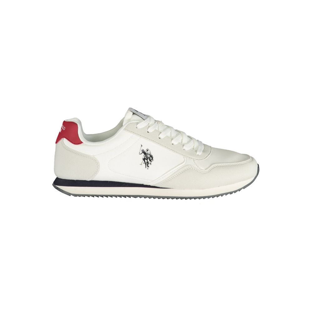 U.S. POLO ASSN. White Polyurethane Men's Men's Sneaker