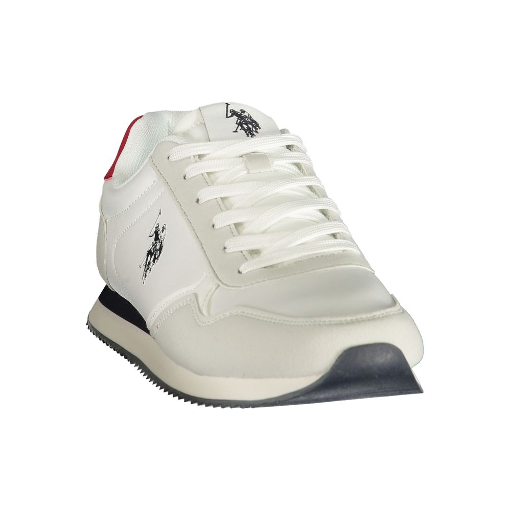 U.S. POLO ASSN. White Polyurethane Men's Men's Sneaker