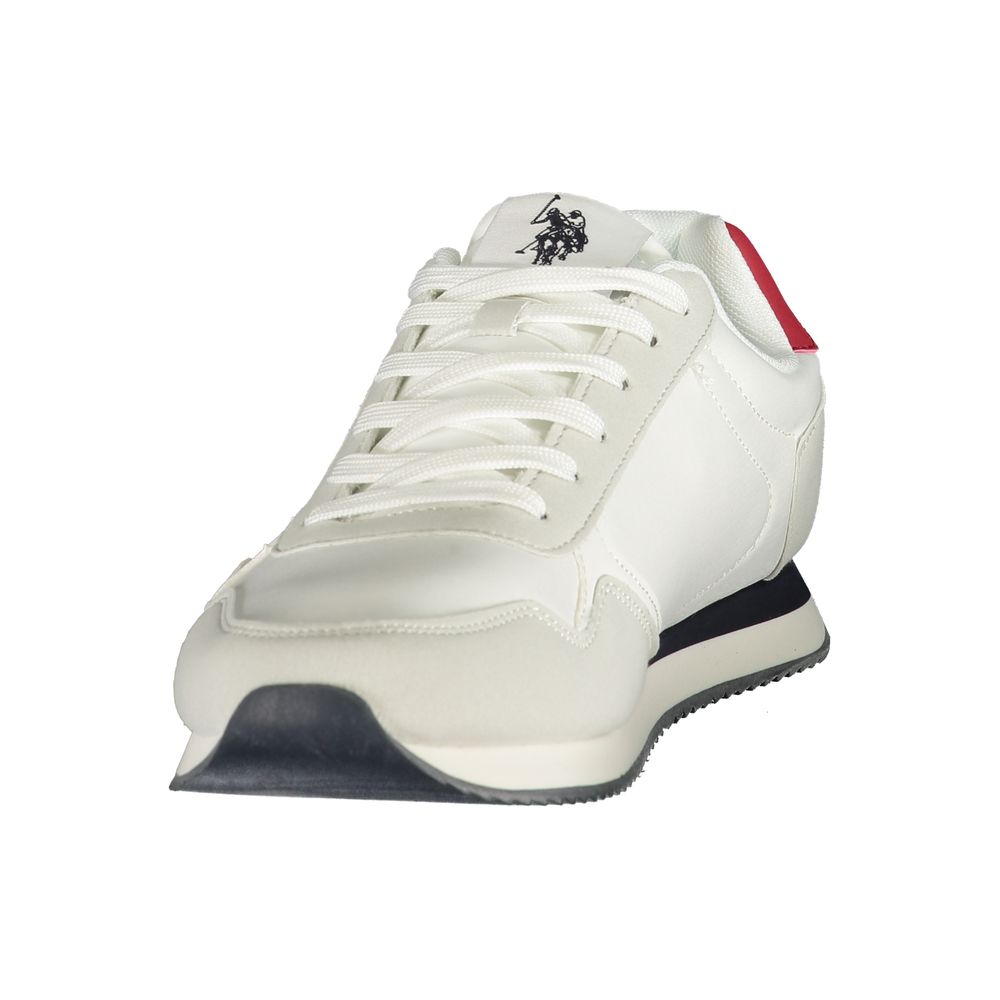 U.S. POLO ASSN. White Polyurethane Men's Men's Sneaker