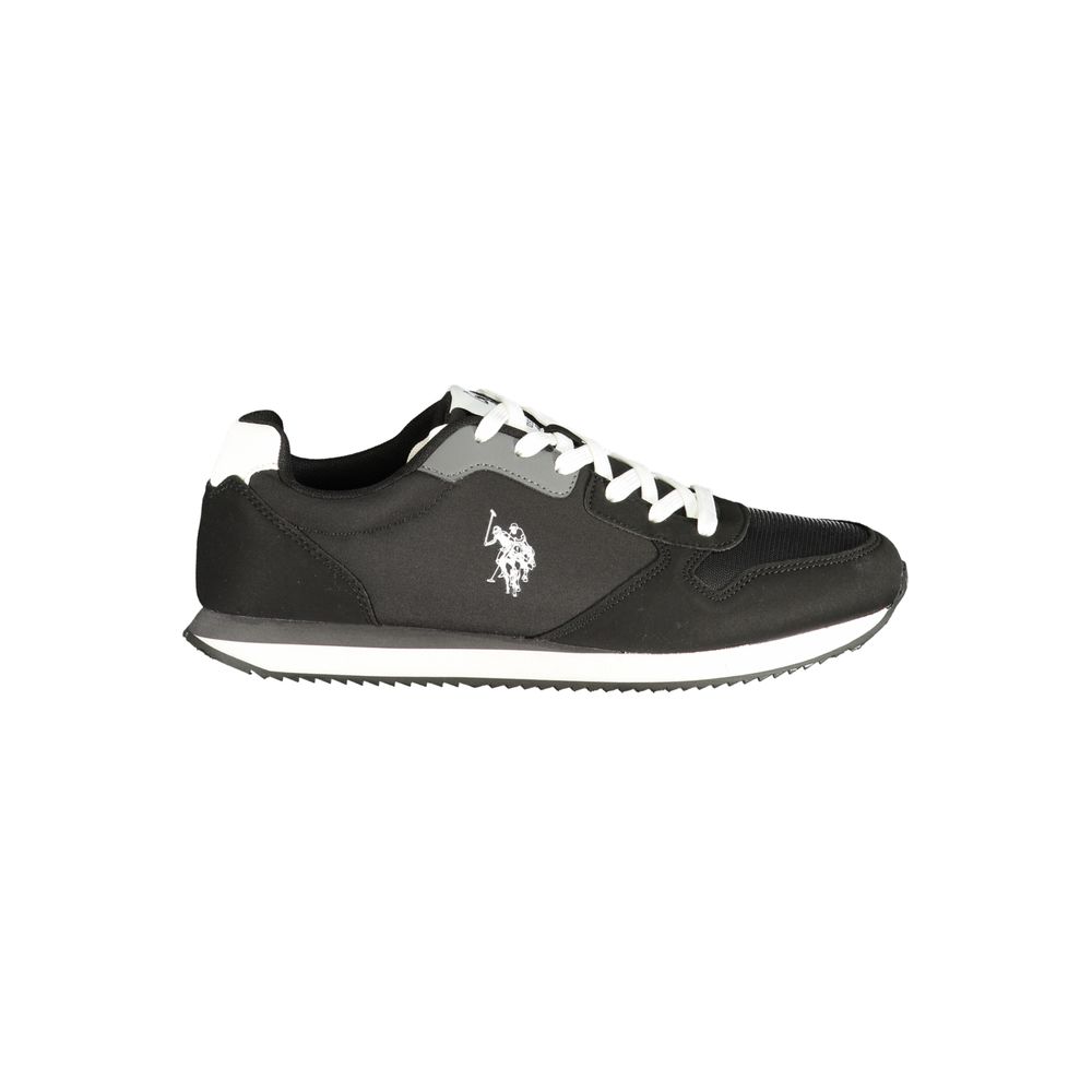 U.S. POLO ASSN. Black Polyurethane Men's Men's Sneaker